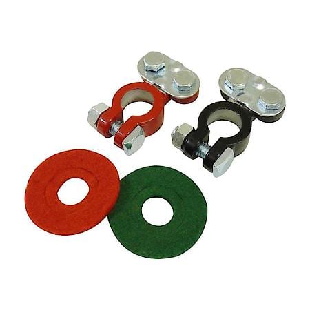 Zinc-coated Top Terminals with Post Washers, set of 2