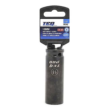 Impact Socket, Deep, Metric, 18mm, 1/2" Drive