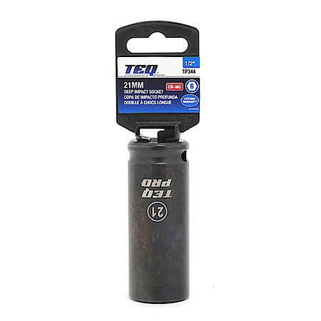 Impact Socket, Deep, Metric, 21mm, 1/2" Drive