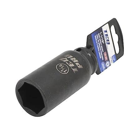Impact Socket, Deep, SAE, 1-1/16", 1/2" Drive