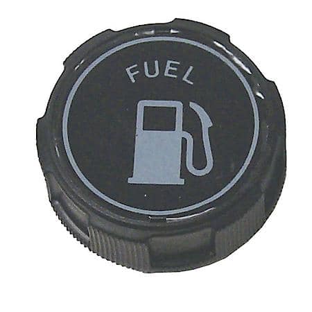 Fuel Cap, Black Plastic, Depth .615", Diameter 1 3/8"