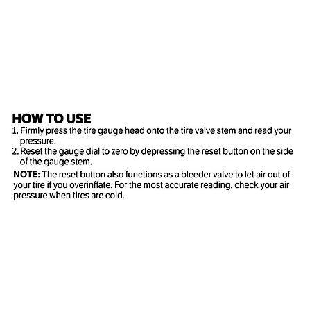 Large Face Dial Tire Gauge: 5-60 PSI, Chrome, Easy To Read, Bleeder Valve Included