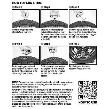 Tire Repair Plugs (30 Count Black)