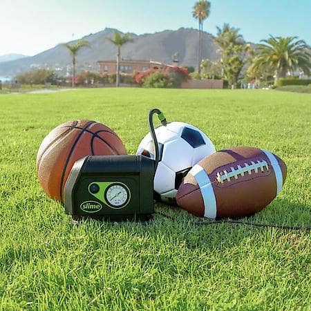 12V Tire Inflator: 8 Min Inflation, 0-100 PSI Dial Gauge, Bright LED Light, Compact, Lightweight