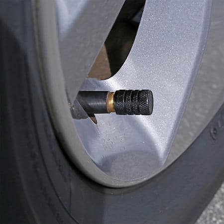 Barrel Tire Valve Caps (Jet Black), Pack of 4