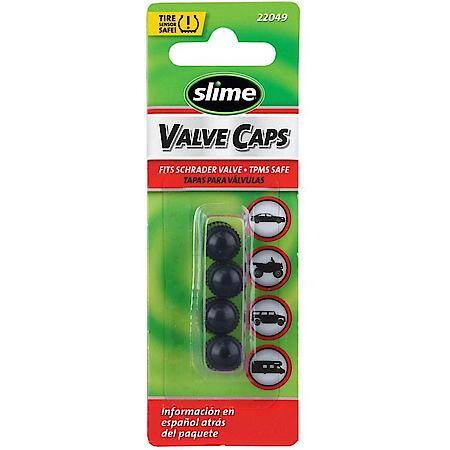 Black Plastic Valve Caps