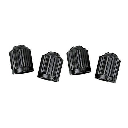Black Plastic Valve Caps