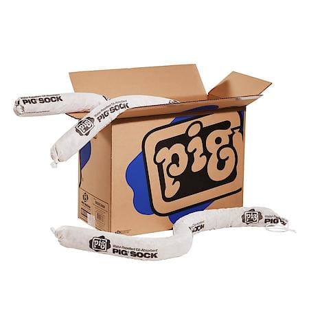 Pig Oil-Only Absorbent Sock, 3"X48", 12/Box