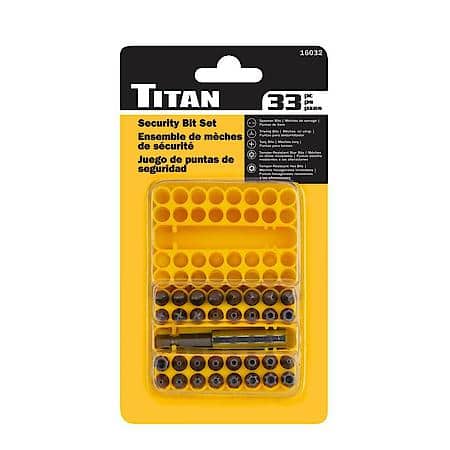 Security Bit Set - Tamper-Proof, Magnetic Holder, 33-Piece