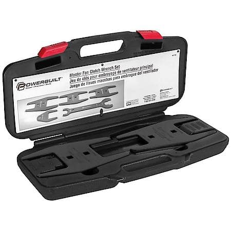 Powerbuilt Master Fan Clutch Wrench Set for Removal and Installation