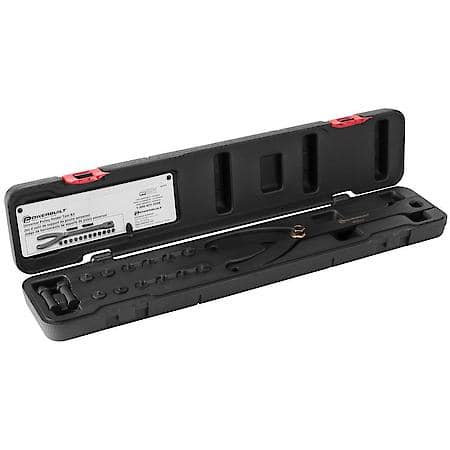 Powerbuilt Universal Pulley Holder Tool Kit with Clamp and Adapters