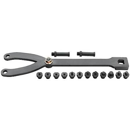 Powerbuilt Universal Pulley Holder Tool Kit with Clamp and Adapters