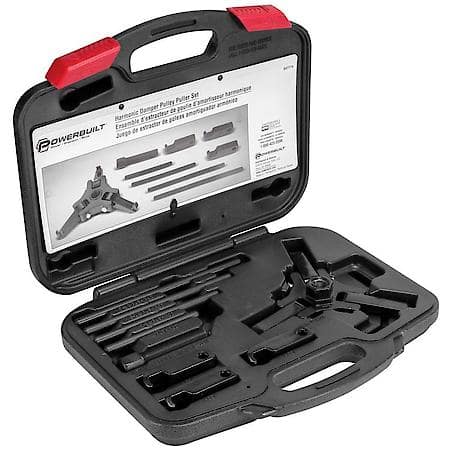 Powerbuilt Harmonic Balancer Puller Set with Adjustable 3-Jaw Tool