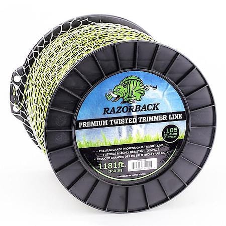 Trimmer Line, Razorback .105, 4 Donut, Green W/ Black Tracer