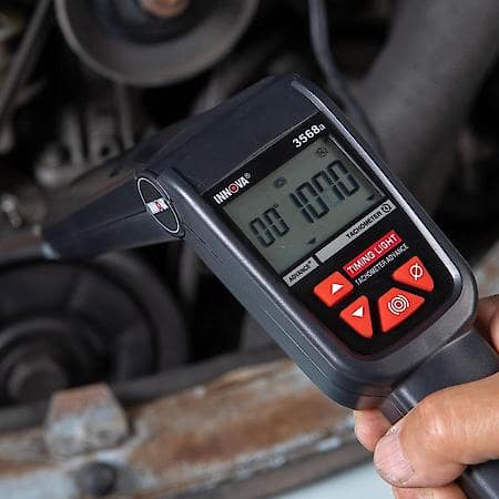 Digital Timing Light: Dual Readout Digital Display, Slim Rotating Barrel, Built-In Hand Guard