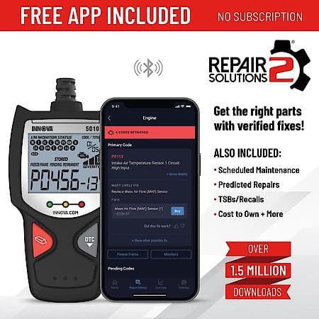 CarScan Code Scanner: Read & Clear Check Engine Light, SMOG Check, Free Fix & Part Recommendations