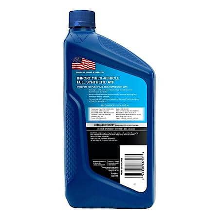Import Multi-Vehicle Synthetic Automatic Transmission Fluid, 1 Quart