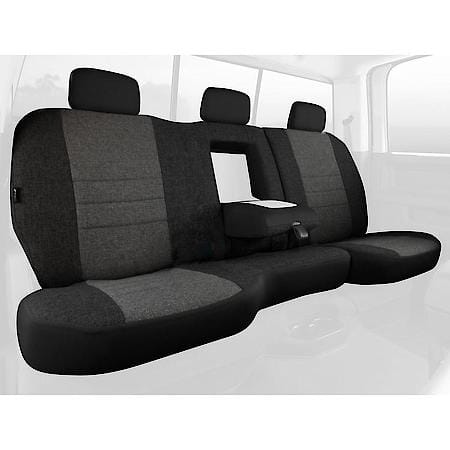FIA OE2-53 CHARC, CUSTOM SEAT COVER REAR 40/60, TWEED, CHARCOAL