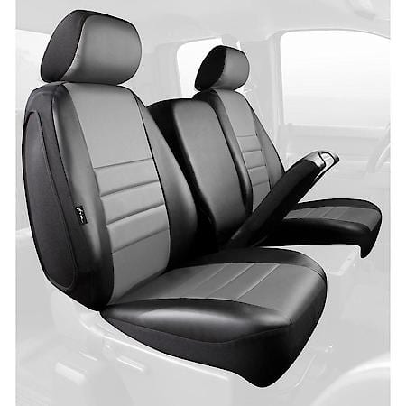 FIA SL68-37 GRAY, CUSTOM SEAT COVER FRONT 40/20/40, TWEED, BLACK/GRAY