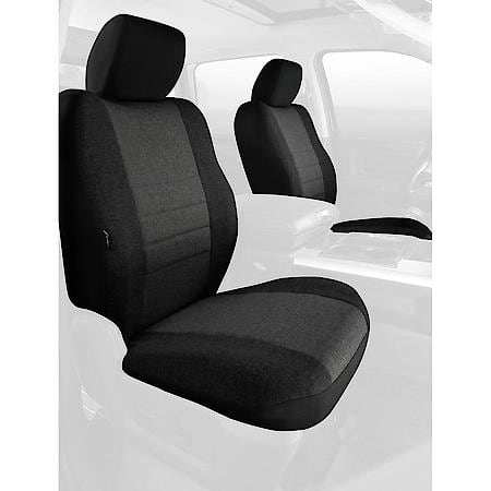 FIA OE38-35 CHARC, CUSTOM SEAT COVER FRONT BUCKETS, TWEED, CHARCOAL