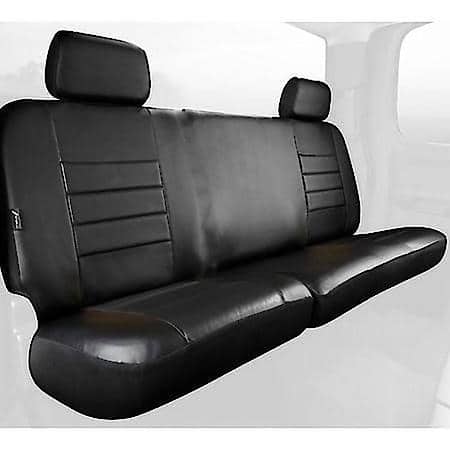 FIA SL62-68 BLK/BLK, CUSTOM SEAT COVER REAR 60/40, TWEED, SOLID BLACK