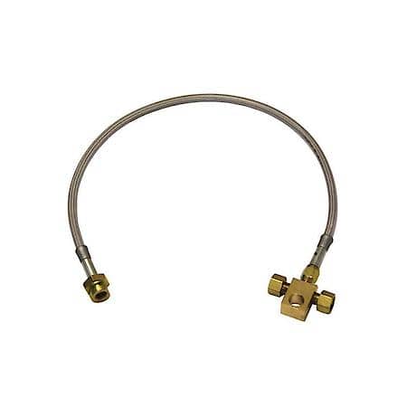 Braided Stainless Steel Hose, Use With 2 Inch To 6 Inch Lift, Single