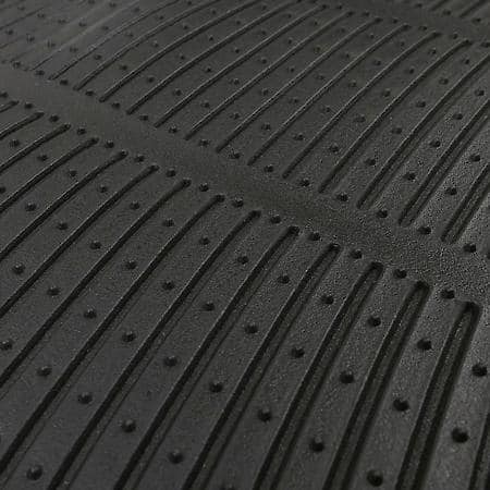 Car and SUV Floor Mat, Black Rubber, All-Season, Trim to Fit, 4 Piece