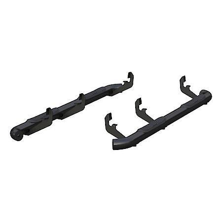 3in. Round Semi-Gloss Black Stainless Steel Side Bars