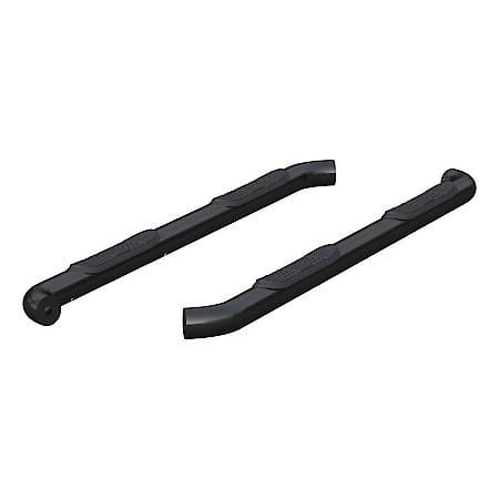 3in. Round Semi-Gloss Black Stainless Steel Side Bars