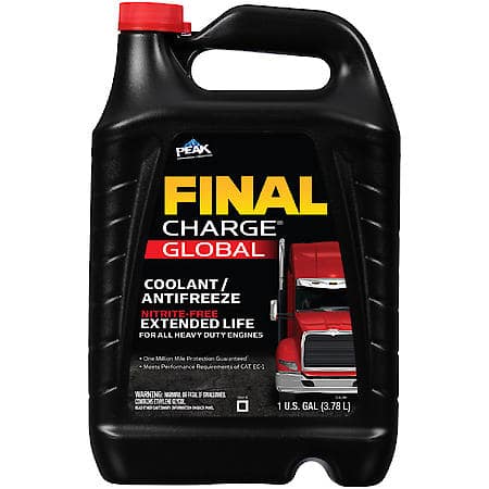 Final Charge Heavy Duty Antifreeze and Coolant: 50/50 Ready To Use, Corrosion Protection, 1 Gallon