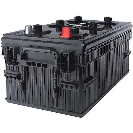 Battery : 8D Group Size, 1400 CCA, 1750 CA, 450 Minute Reserve Capacity, Heavy-Duty