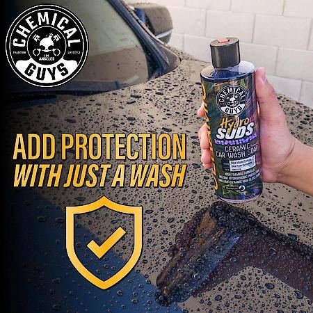 HydroSuds Ceramic Car Wash Soap: SiO2 Formula adds gloss and ceramic defense, 16 Oz.
