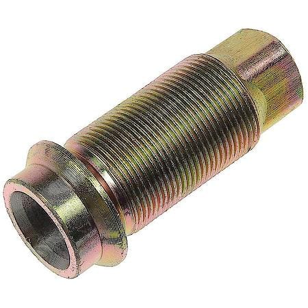 Wheel Lug Nut: 3/4-16 External Thread, Flanged, Thread, 3" Length, Yellow Zinc, 10 Pack