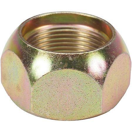 Wheel Lug Nut: 1 1/8-16 Thread, Conical 90, Standard, 0.88 in Length, Yellow Zinc, 25 Pack