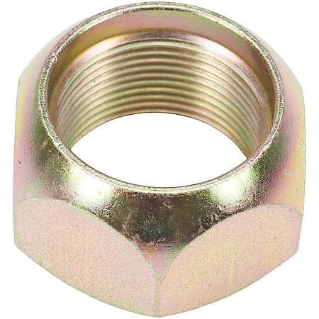 Wheel Lug Nut: 1 1/8-16 Thread, Conical 90, Standard, 0.88 in Length, Yellow Zinc, 25 Pack