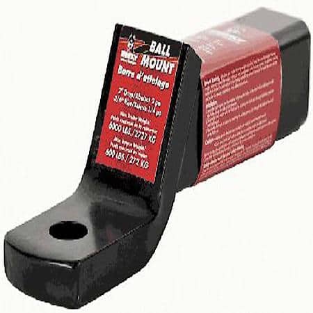Class Iii/ Iv, Fits 2"Receiver, 2.25"Drop/1"Rise, 9"L Shank, 1"Ball Hole, Steel