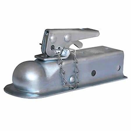Straight 2.5"Wide Channel Mount, Bolt-On, 3500 Lb Capacity, 2" Ball, Wedge Latch