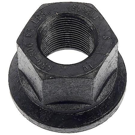 Wheel Lug Nut: M22-1.50 External Thread, Flanged, Thread, 1.2" Length, Black, 120 Pack