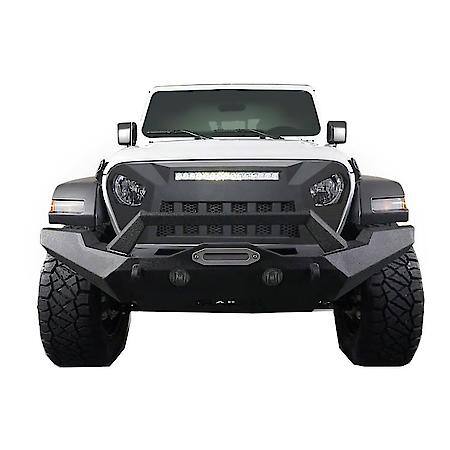 Replacement, Bar Style, 1 Piece, With LED Light Bar Cutout, Titanium Black