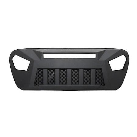 Replacement, Bar Style, 1 Piece, With LED Light Bar Cutout, Titanium Black