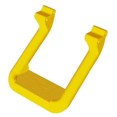 Cab Mount, Multi-Fit, Set Of 2, Flat Step, Textured, Xp7 Safety Yellow, Aluminum