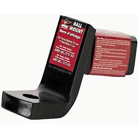 Class Iii/Iv, 2"Receiver, 6000Lb Gross Trailer, Non-Swivel, Powder Coated Steel