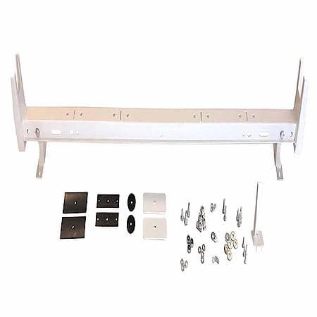 For Use With Trail Fx Universal Van Rack Without Guter, Powder Coa, White, Steel