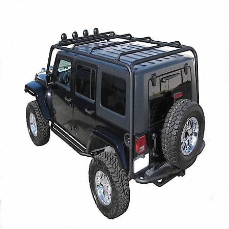 Direct Fit, 350 Pound Capacity, Textured, Black, Steel