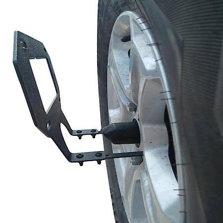 Textured Powder Coated, Black, Steel, Designed For Spare Tire & Wheel Mount