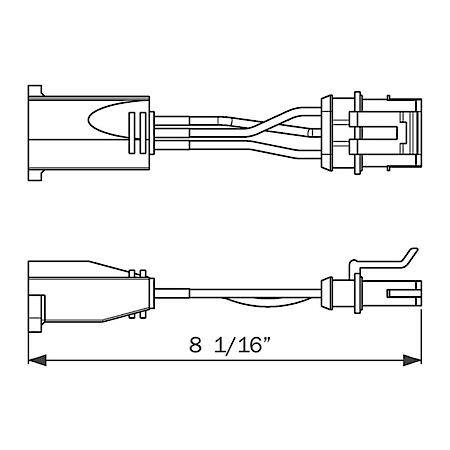WEATHERTIGHT PLUG WITH FEMALE PL-3 CONNECTION PIGTAIL