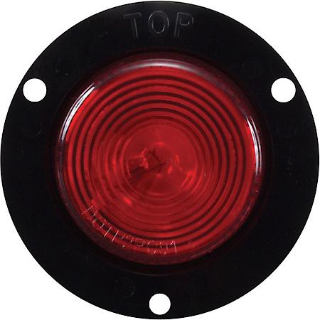 2" RED RECESS FLANGE MOUNT MARKER/CLEARANCE LIGHT