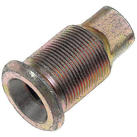 Wheel Lug Nut: 3/4-16 External Thread, Flanged, Thread, 2.23" Length, Yellow Zinc, 100 Pack