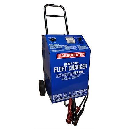 Associated 6/12/24 Volt Battery Charger, 70/65/30A, Agm, 280 Amp Cranking