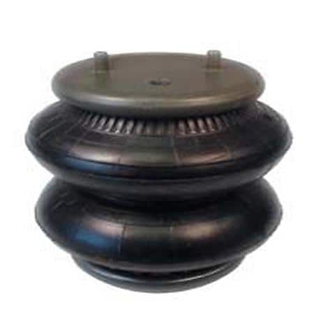 Double Bellow, 8.91"H Extend, 3"H Compress, 7.52"Dia, 1/4 Npt Port, Black, Single
